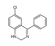 6-氯-4-苯基-1,2-二氢喹唑啉 结构式