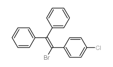 1-(1-溴-2,2-二苯基乙烯基)-4-氯苯 结构式