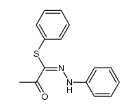 Propanehydrazonothioic acid, 2-oxo-N-phenyl-, phenyl ester 结构式