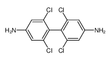 2,2',6,6'-四氯-4,4'-二氨基联苯 结构式