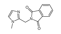 2-[(1-甲基-1H-咪唑-2-基)甲基]-1H-异吲哚-1,3(2H)-二酮 结构式