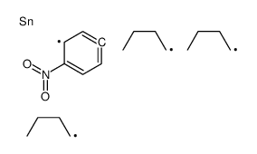 三丁基(4-硝基苯基)锡烷 结构式