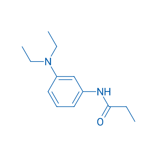 N-[3-(二乙氨基)苯基]丙酰胺 结构式