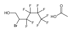2-溴-3,3,4,4,5,5,6,6,6-九氟己基乙酸酯 结构式