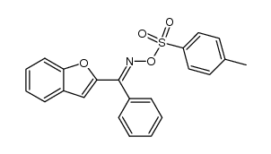 Methanone, 2-benzofuranylphenyl-, O-[(4-methylphenyl)sulfonyl]oxime 结构式