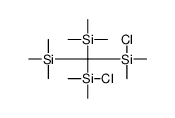Silane, [bis(chlorodimethylsilyl)methylene]bis[trimethyl- (9CI) 结构式