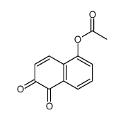 5-乙酰氧基-1,2-萘二酮 结构式