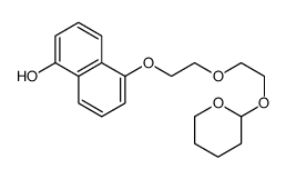 5-[2-[2-(四氢-2H-吡喃-2-基氧基)乙氧基]乙氧基]-1-萘酚 结构式