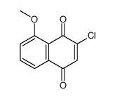 2-氯-8-甲氧基-1,4-萘二酮 结构式