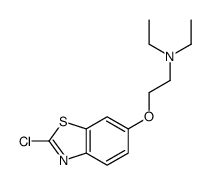 Ethanamine, 2-[(2-chloro-6-benzothiazolyl)oxy]-N,N-diethyl- 结构式