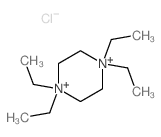 1,1,4,4-四乙基哌嗪二氯化物 结构式