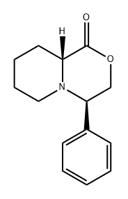 Pyrido[2,1-c][1,4]oxazin-1(6H)-one, hexahydro-4-phenyl-, (4R,9aR)- 结构式