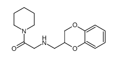 1-[N-[(1,4-Benzodioxan-2-yl)methyl]glycyl]piperidine 结构式