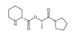 2-Piperidinecarboxylic acid, (1S)-1-methyl-2-oxo-2-(1-pyrrolidinyl)ethyl ester, (2R)- 结构式