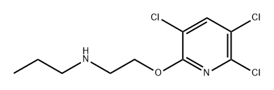 N-[2-[(3,5,6-三氯-2-吡啶基)氧基]乙基]-1-丙胺 结构式