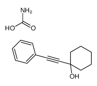 1-(苯乙炔基)环己醇氨基甲酸酯 结构式