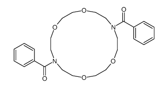 1,4,10,13-Tetraoxa-7,16-diazacyclooctadecane, 7,16-dibenzoyl- 结构式