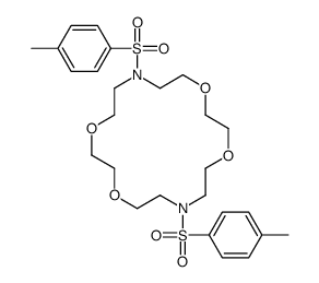7,16-bis[(4-Methylphenyl)sulfonyl]-1,4,10,13-tetraoxa-7,16-diazacyclooctadecane 结构式
