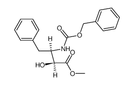 Benzenebutanoic acid, α-hydroxy-β-[[(phenylmethoxy)carbonyl]amino]-, methyl ester, (αS,βR)- 结构式