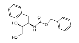 Carbamic acid, [2,3-dihydroxy-1-(phenylmethyl)propyl]-, phenylmethyl ester, [S-(R*,S*)]- (9CI) 结构式