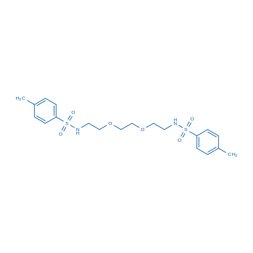 N,N'-[1,2-亚乙基双(氧-2,1-亚乙基)]双[4-甲基苯磺酰胺] 结构式