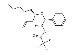 Acetamide, 2,2,2-trifluoro-N-[1-methyl-2-phenyl-2-[[1-(2-propenyl)hexyl]oxy]ethyl]-, [1R-[1R*,2R*(R*)]]- (9CI) 结构式