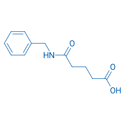 5-(苄基氨基)-5-氧代戊酸 结构式