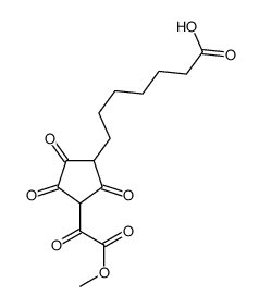 Cyclopentaneheptanoic acid, 3-(2-methoxy-2-oxoacetyl)-2,4,5-trioxo- 结构式