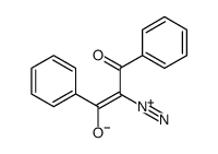2-重氮-1,3-二苯基-1,3-丙二酮 结构式