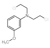 N,N-双(2-氯乙基)-3-甲氧基苯胺 结构式