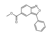 2,1-Benzisoxazole-5-carboxylic acid, 3-phenyl-, methyl ester 结构式