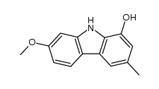 7-甲氧基-3-甲基-9H-咔唑-1-醇 结构式