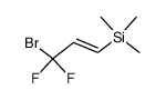 Silane, (3-bromo-3,3-difluoro-1-propen-1-yl)trimethyl- 结构式