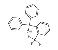 α,α-二苯基-2-(三氟甲基)苯甲醇 结构式
