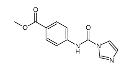 4-[(1H-咪唑-1-基羰基)氨基]苯甲酸甲酯 结构式