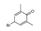 4-溴-2,6-二甲基-2,5-环己二烯-1-酮 结构式