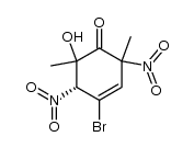 4-溴-6-羟基-2,6-二甲基-2,5-二硝基-3-环己烯-1-酮, (2R,5S,6R)-rel- 结构式