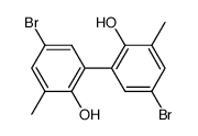 5,5'-二溴-2,2'-二羟基-3,3'-二甲基联苯 结构式