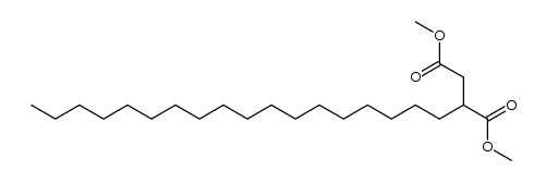 2-十八烷基丁二酸-1,4-二甲酯 结构式