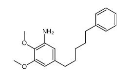 2,3-二甲氧基-5-(5-苯基戊基)苯胺 结构式