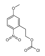 2-(5-甲氧基-2-硝基苯基)乙基氯甲酸酯 结构式