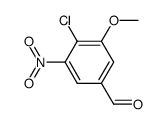 4-氯-3-甲氧基-5-硝基苯甲醛 结构式