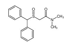 2-(benzhydrylsulfinyl)-N,N-dimethylacetamide 结构式