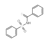 N-(苯磺酰基)苯硫代甲酰胺 结构式