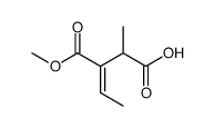 (E)-3-(甲氧羰基)-2-甲基-3-戊烯酸 结构式