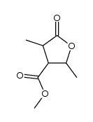 四氢-2,4-二甲基-5-氧代-3-呋喃羧酸甲酯 结构式