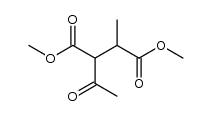 2-乙酰基-3-甲基丁二酸二甲酯 结构式