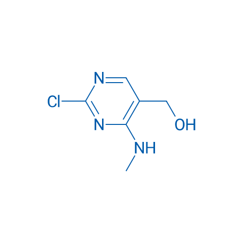 (2-chloro-4-(methylamino)pyrimidin-5-yl)methanol 结构式