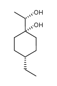 Cyclohexanemethanol, 4-ethyl-1-hydroxy-α-methyl-, cis-(αS)- 结构式