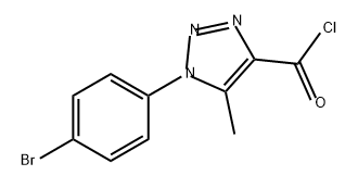 1-(4-溴苯基)-5-甲基-1H-1,2,3-三氮唑-4-甲酰氯 结构式